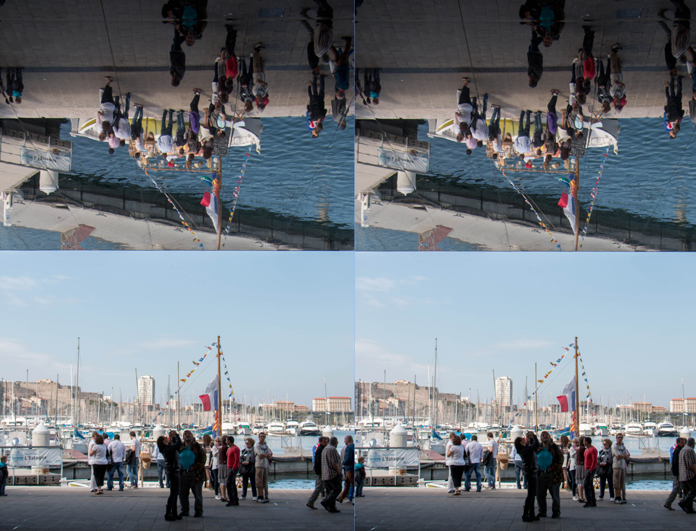 Marseille, Vieux port, reflets