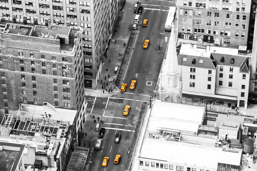 New York, taxis jaunes
